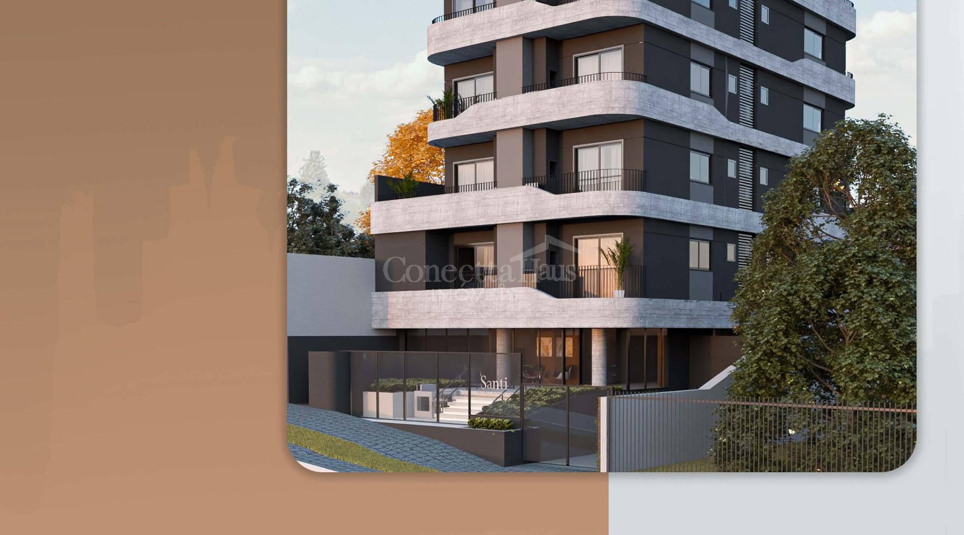 Studio com Sacada no SANTI Mercês com sacada por R  394.900,00...